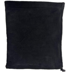 Μαύρο Fleece Κασκόλ Με Κορδόνι